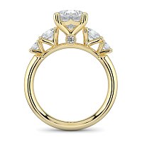 Cara Side Stones with 4 Accent Diamonds