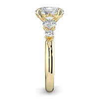 Cara Side Stones with 4 Accent Diamonds