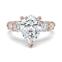 Cara Side Stones with 4 Accent Diamonds