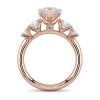 Cara Side Stones with 4 Accent Diamonds