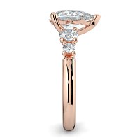 Cara Side Stones with 4 Accent Diamonds