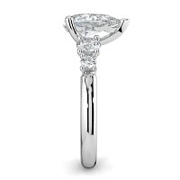 Cara Side Stones with 4 Accent Diamonds