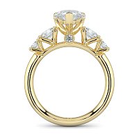 Cara Side Stones with 4 Accent Diamonds