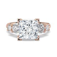 Cara Side Stones with 4 Accent Diamonds