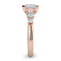 Cara Side Stones with 4 Accent Diamonds