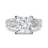 Cara Side Stones with 4 Accent Diamonds