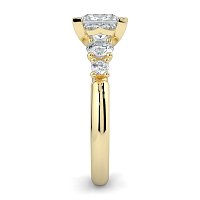 Cara Side Stones with 4 Accent Diamonds