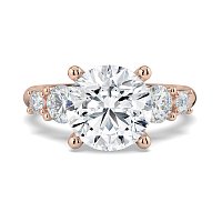 Cara Side Stones with 4 Accent Diamonds