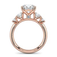Cara Side Stones with 4 Accent Diamonds