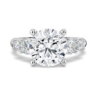 Cara Side Stones with 4 Accent Diamonds