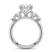 Cara Side Stones with 4 Accent Diamonds
