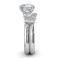 Cara Side Stones with 4 Accent Diamonds
