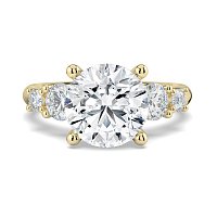 Cara Side Stones with 4 Accent Diamonds
