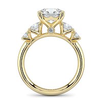 Cara Side Stones with 4 Accent Diamonds