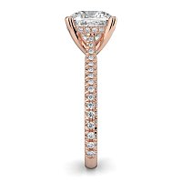 Cathedral with Hidden Halo and Diamond Pave Band