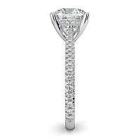 Cathedral with Hidden Halo and Diamond Pave Band