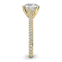Cathedral with Hidden Halo and Diamond Pave Band