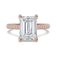 Cathedral with Hidden Halo and Diamond Pave Band
