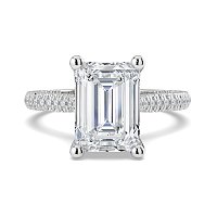 Cathedral with Hidden Halo and Diamond Pave Band