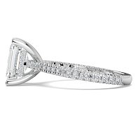 Cathedral with Hidden Halo and Diamond Pave Band