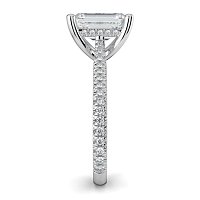 Cathedral with Hidden Halo and Diamond Pave Band
