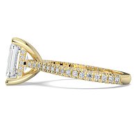Cathedral with Hidden Halo and Diamond Pave Band