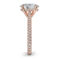 Cathedral with Hidden Halo and Diamond Pave Band