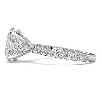 Cathedral with Hidden Halo and Diamond Pave Band