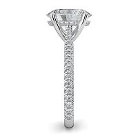 Cathedral with Hidden Halo and Diamond Pave Band