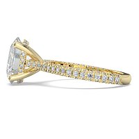 Cathedral with Hidden Halo and Diamond Pave Band