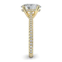 Cathedral with Hidden Halo and Diamond Pave Band
