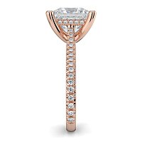 Cathedral with Hidden Halo and Diamond Pave Band