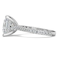Cathedral with Hidden Halo and Diamond Pave Band