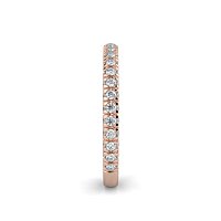 Cathedral Diamond Wedding Ring with Diamond Pave Band