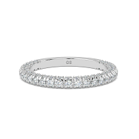 Cathedral Natural Diamond Wedding Ring 0.65cts Total Weight
