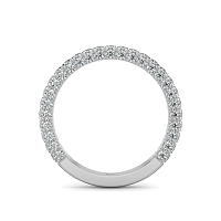 Cathedral Natural Diamond Wedding Ring 0.65cts Total Weight