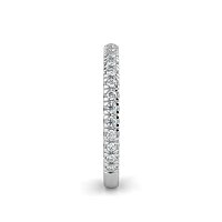 Cathedral Diamond Wedding Ring with Diamond Pave Band
