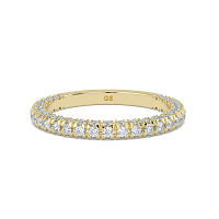 Cathedral Natural Diamond Wedding Ring 0.65cts Total Weight