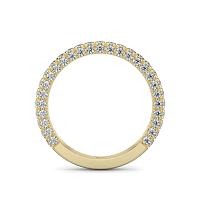 Cathedral Natural Diamond Wedding Ring 0.65cts Total Weight
