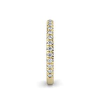 Cathedral Diamond Wedding Ring with Diamond Pave Band