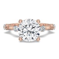 Ariel with Round Prong-Set on Band