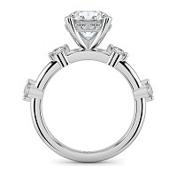 Ariel with Round Prong-Set on Band