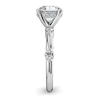 Ariel with Round Prong-Set on Band