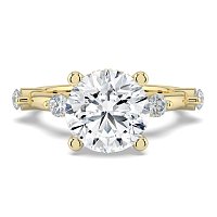 Ariel with Round Prong-Set on Band