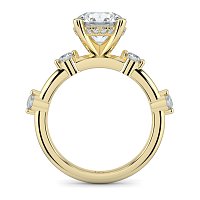 Ariel with Round Prong-Set on Band