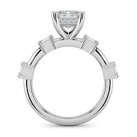 Ariel with Emerald Prong-Set on Band