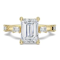 Ariel with Emerald Prong-Set on Band