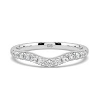 Pure Fancy Wedding Ring with Natural Diamonds 0.2ct Total Weight