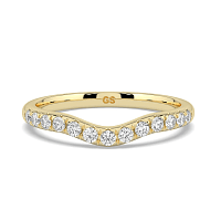 Pure Fancy Wedding Ring with Natural Diamonds 0.2ct Total Weight