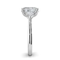 Tulip 3 Stones with Cathedral Band